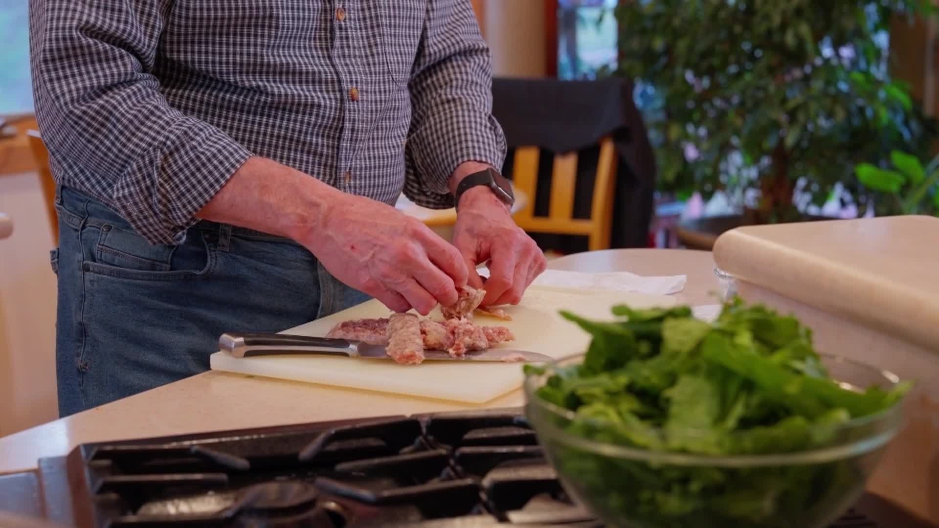 Thumbnail image for All About the Flavors with Bob Hamel: Cannellini and Spinach and Sausage