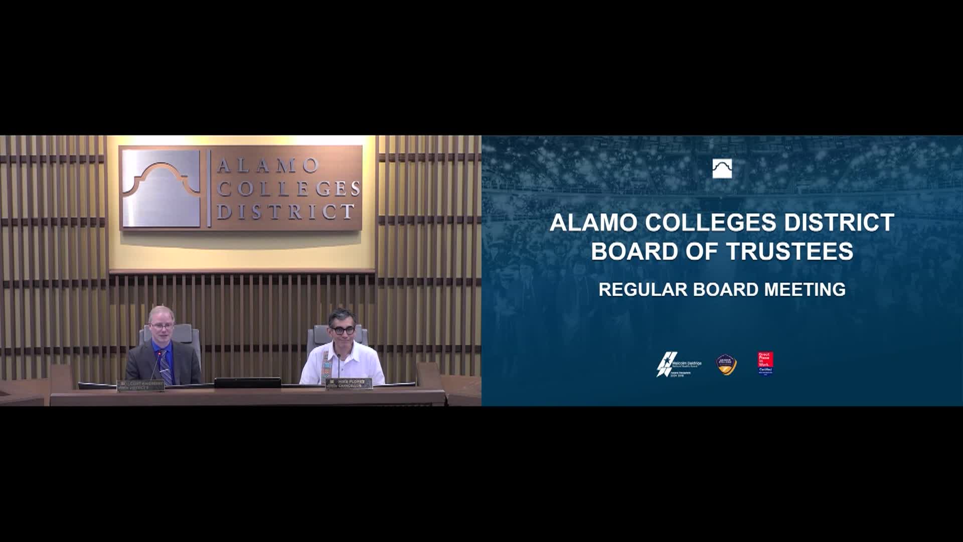 Alamo Colleges District Board of Directors: Regular Board Meeting 09-16-2025