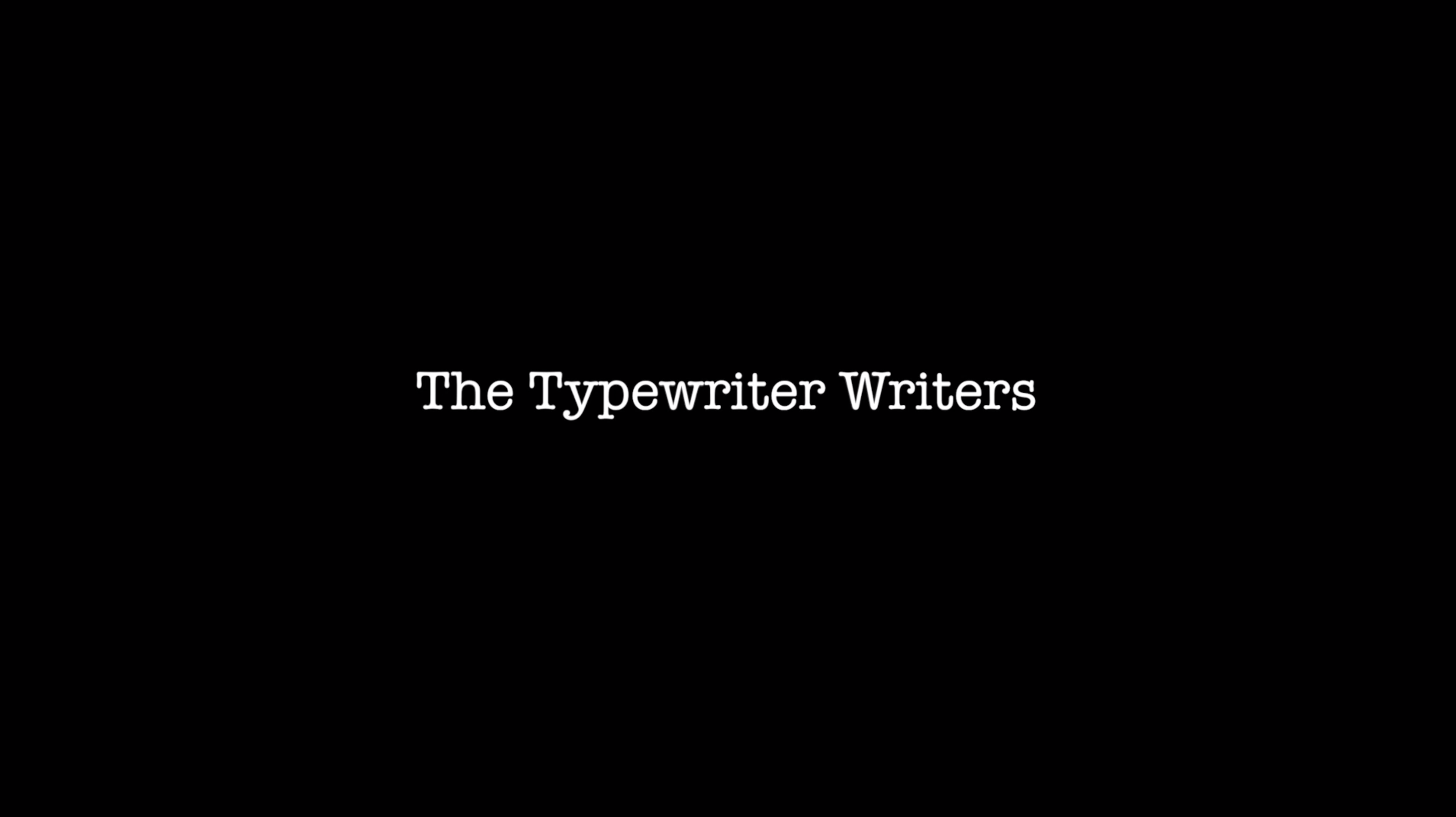 The Travel Writer: The Typewriter Writers